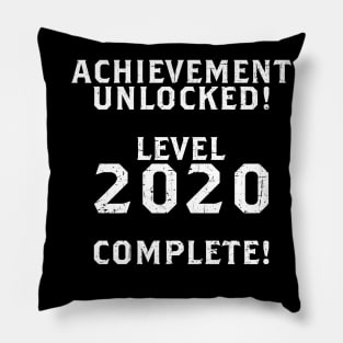 Funny Video Game 2020 New Years Achievement Unlocked Gaming Pillow