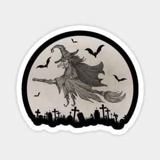 Spooky Moon Halloween Witch Monster Ghost Pumpkin 15 Magnet