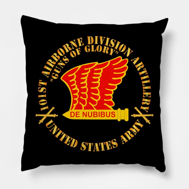 101st Airborne Division Artillery (DIVARTY) - DUI  w FA Sep  X 300 Pillow by twix123844