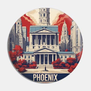 Phoenix USA Vintage Tourism Travel Pin