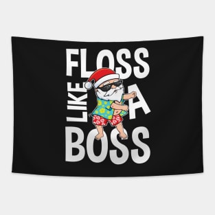 Santa Floss Like A Boss Tapestry