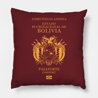 Bolivia passport Pillow