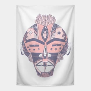 Npink African Mask 4 Tapestry