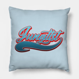 Team Junglist Tail Red and Blue Pillow