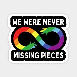 Autistic Rainbow Infinity Design Magnet