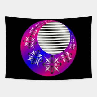 Ornamental waning moon Tapestry