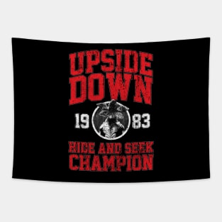 Upside Down Hide and Seek Champion Tapestry