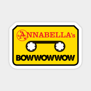 Annabella's Bow Wow Wow Cassette Logo OFFICIAL MERCH T-Shirt Magnet