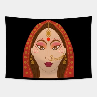 Indian Bengali Bride Tapestry