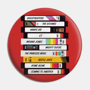 Video Tape Nostalgia 80s 90s Pin