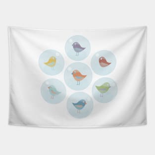 Lazy Birds Tapestry