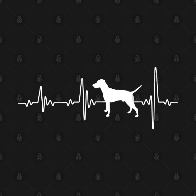 Labrador Retriever dog love heartbeats by CreativeShirt
