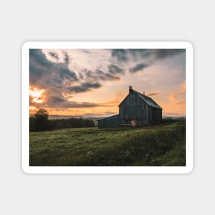 Barn and Sunset Serenade V5 Magnet