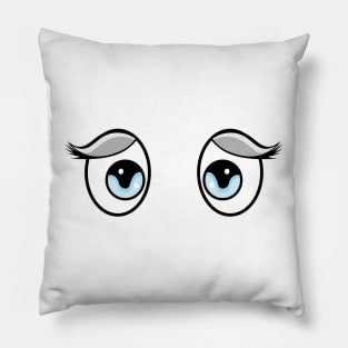 Sad manga eyes Pillow