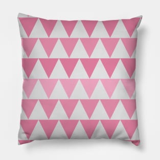 White and Pink Shades Zig Zag Design Pillow