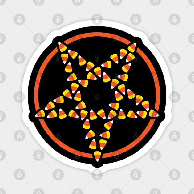 Sinister Candy Corn Magnet by Geektastic Designs