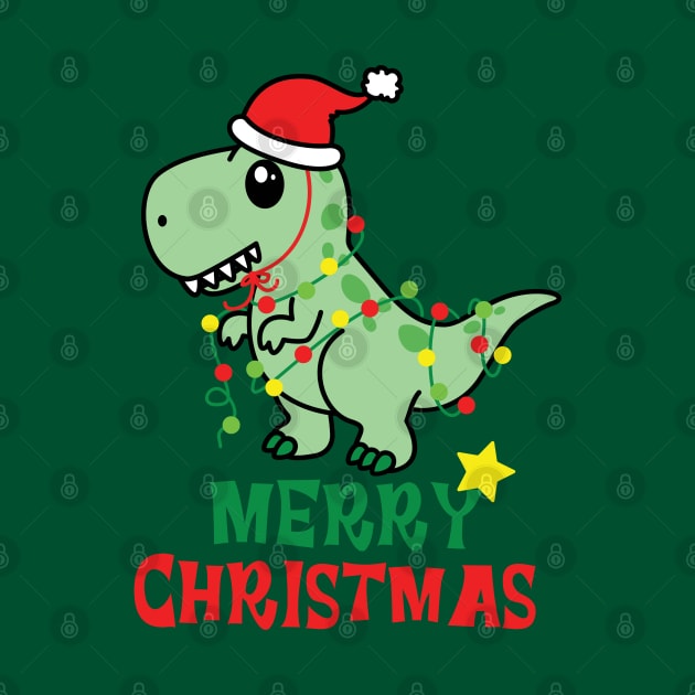 Merry Christmas Dinosaur! by Atlas Sage Apparel