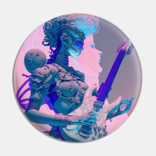 Cyberpunk Rock Star Pin