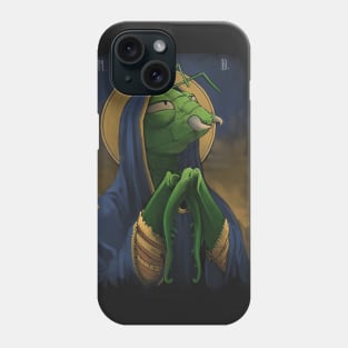 A real praying mantis Phone Case