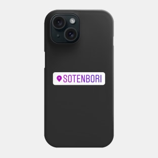 Sotenbori Instagram Location Tag Phone Case