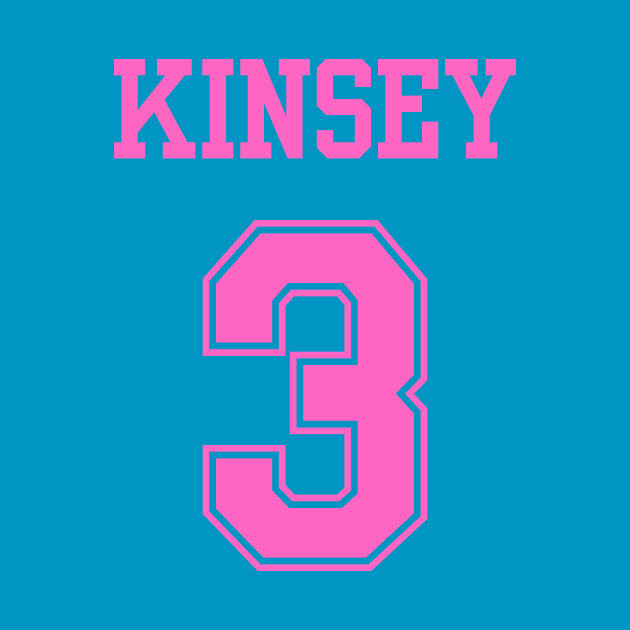 Kinsey 3 bisexual pride sports jersey (pink) by The Weirdest Thing