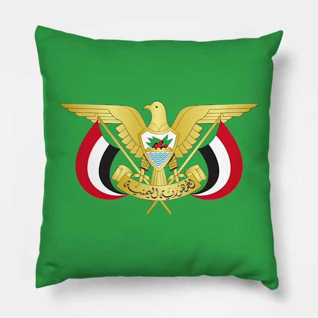 National Emblem of Yemen Pillow by brigadeiro