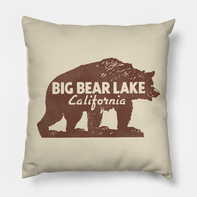 Big Bear Lake California Pillow by darklordpug