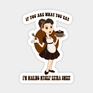 Old Cartoons Style Pin Up bakery Magnet