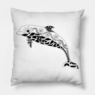 ocean king dolphin ecopop Pillow