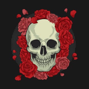 Skull in roses T-Shirt