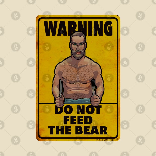 Do not feed the bear! by Jims_wee_sketches