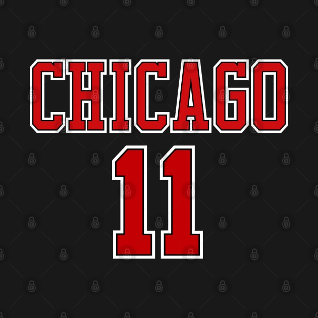 Chicago Basketball no.11 by Buff Geeks Art