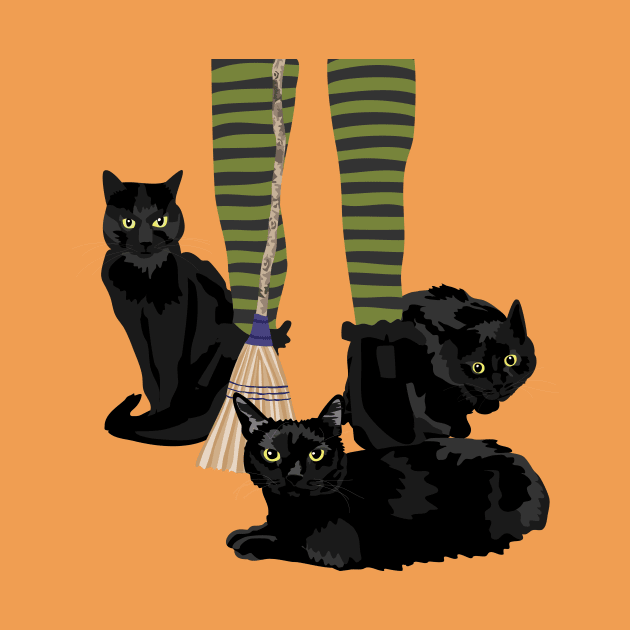 Black cats by TeriMartin