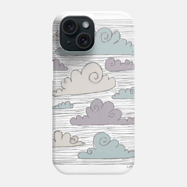 A Cloudy Sky Phone Case by LauraKatMax