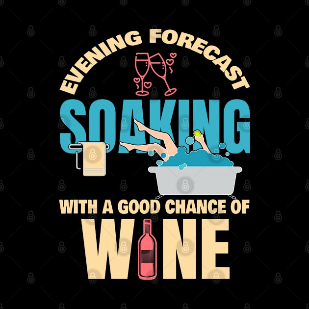 Evening Forecast Wine Drinking by Moonsmile Products