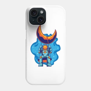 Astronaut Playing Swim In Space Phone Case