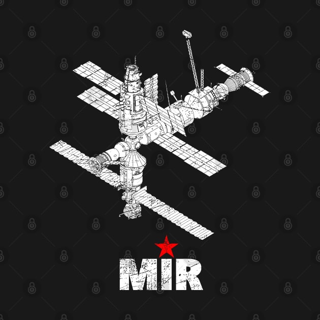 Space Station Mir Soviet Union Russia by Mila46