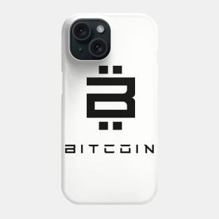 Bitcoin Tech Logo Black Phone Case