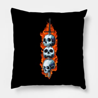 Skull sword tshirt Pillow