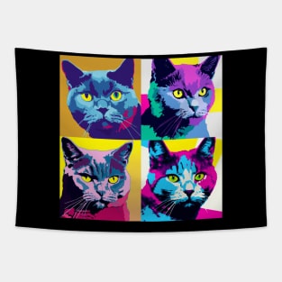 Chartreux Pop Art - Cat Lover Gift Tapestry