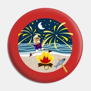 San Juan Beach Party Pin