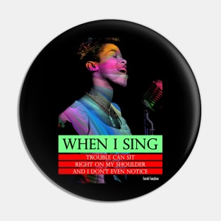 Sarah Vaughan Inspirational Quote 2 Pin