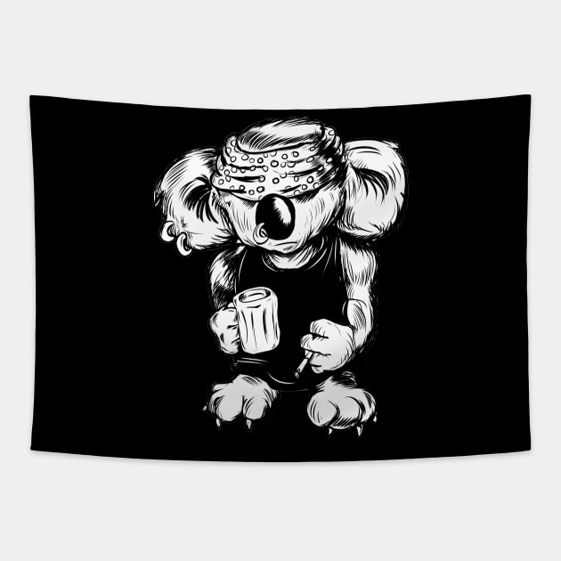 Australian Hatebreed Koala Drop Bear Tapestry by silentrob668