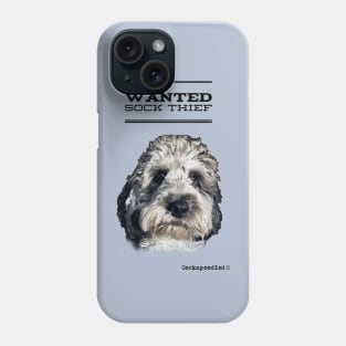 Cockapoo / Doodle Dog Sock Thief Phone Case