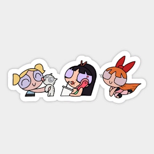 Powerpuff Girl Teens Sticker for Sale by PinkRhino24