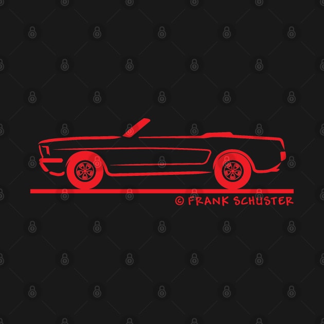 1965 Mustang Convertible Red by PauHanaDesign