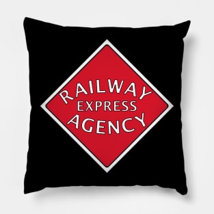 Vintage Defunct Railway Express Agency Pillow