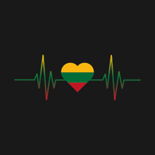 Lithuania Heartbeat T-Shirt