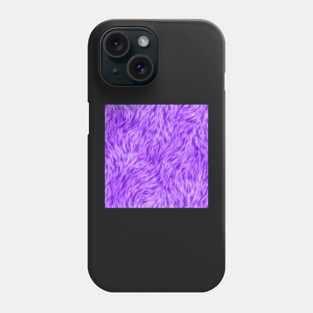 Neon Purple Fur Design Phone Case by CraftyCatz