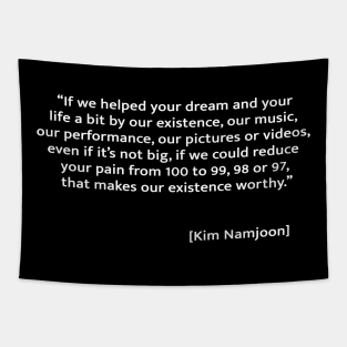 Kim Namjoon BTS quote Tapestry